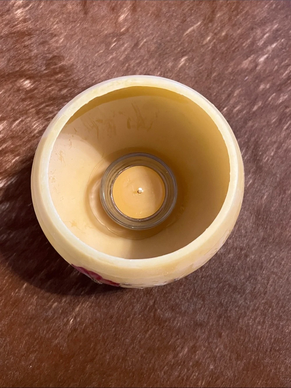 Yellow Honeypot Luminary Beeswax Candle Holder